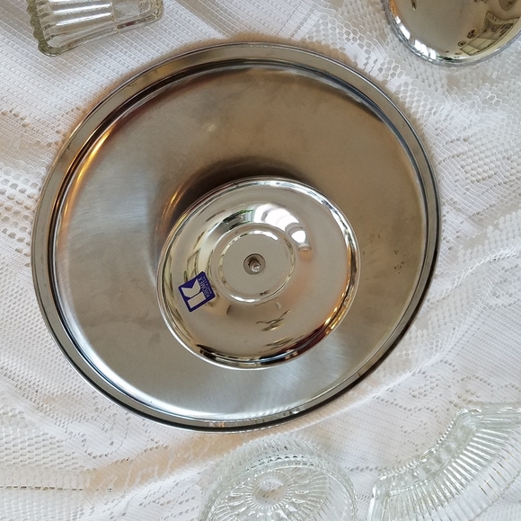 Vintage Kromex Lazy  Susan Divided  Serving Dish - Picture 8 of 13